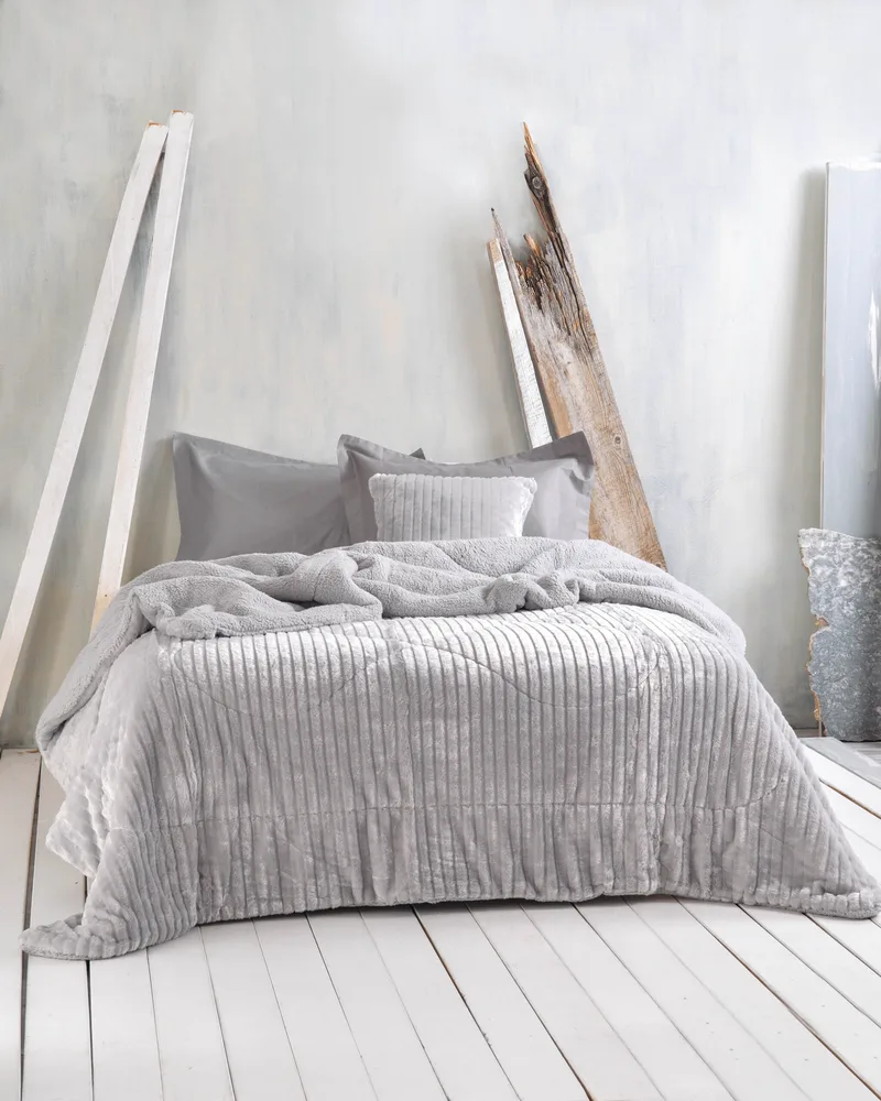 Μαξιλαροθήκη Διακόσμησης Rythmos Shabby Γκρι 50x50