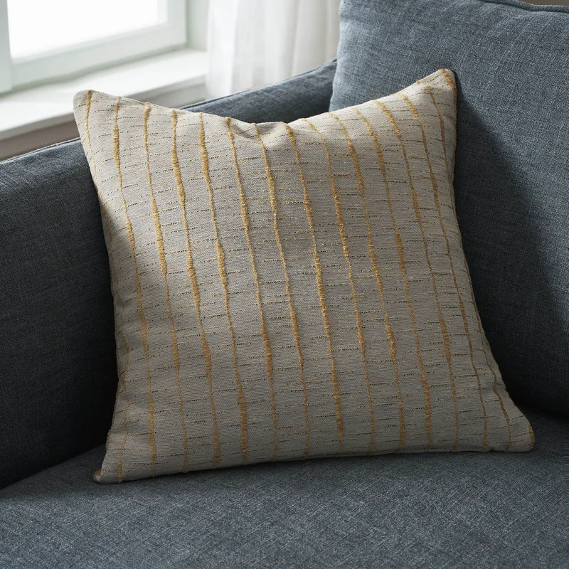 Μαξιλαροθήκη Διακόσμησης Gofis Home Vespera  Leaf Χρυσό 20-05-148/04 50x50