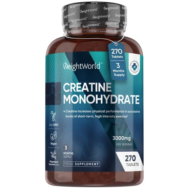 Μονοϋδρική Κρεατίνη 3000mg 270tabs Weigthworld