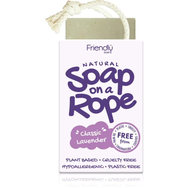 Friendly Soap Soap on a Rope Lavender φυσικό σαπούνι σε κορδόνι 95 γρ