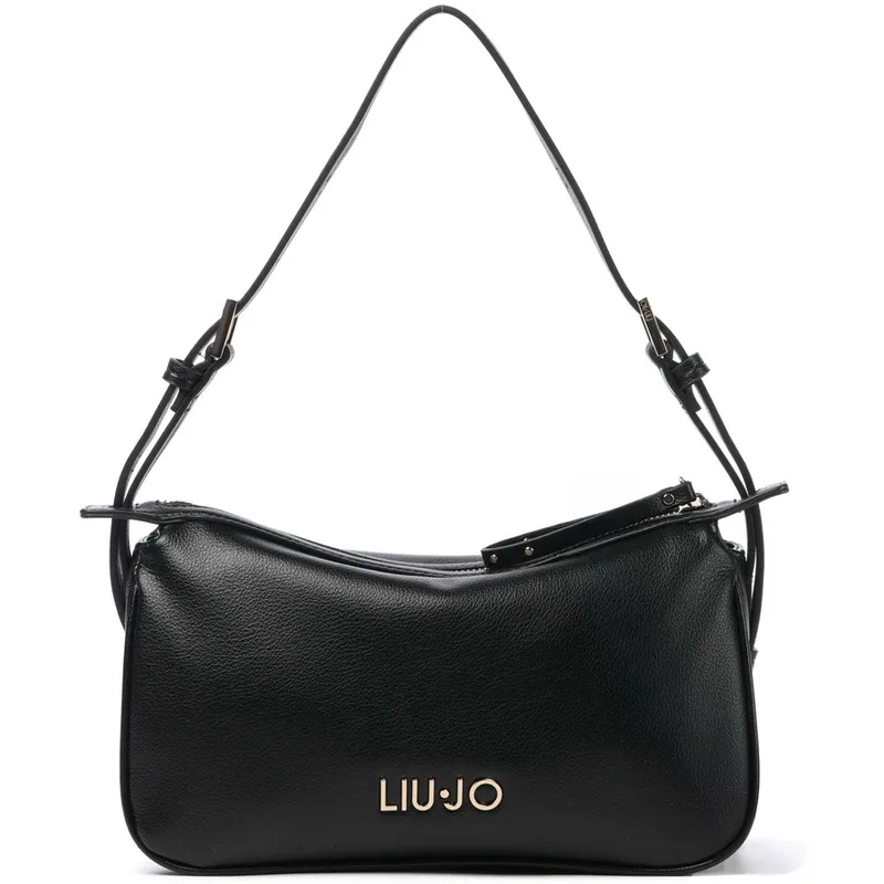 LIU JO μαύρη τσάντα ώμου AA6046