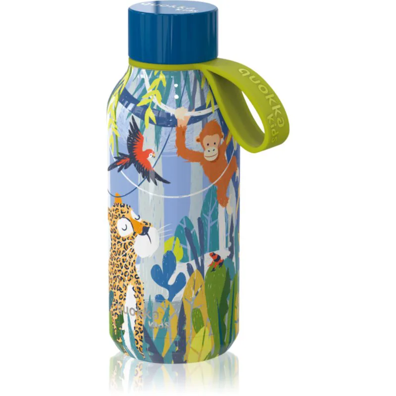 Quokka Solid Kids θερμός με άγκιστρο Jungle 330 ml