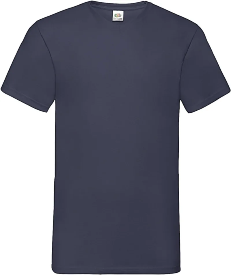 V-Neck T-Shirt Valueweight Fruit of the Loom 61-066-0 Navy