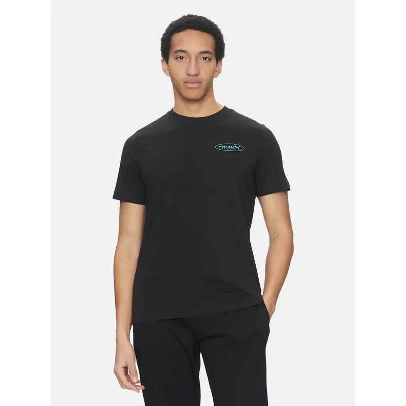 Puma T-Shirt Graphics 3 Circles 684834 Μαύρο Regular Fit
