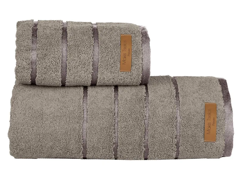 Πετσέτα Μπάνιου Makis TseliosPrive Silver 90X150 100% Cotton
