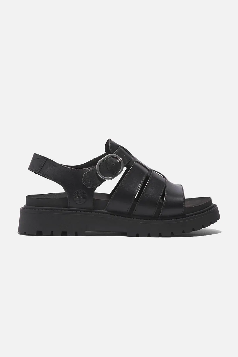 Timberland γυναικεία δερμάτινα σανδάλια "Clairemont Way Fisherman" - TB0A635VW021 Μαύρο