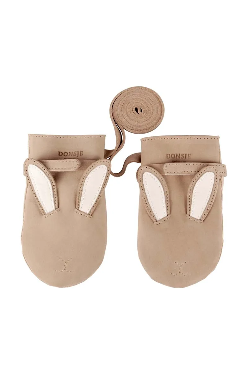 Παιδικά δερμάτινα γάντια Donsje Kapi Classic Mittens Bunny