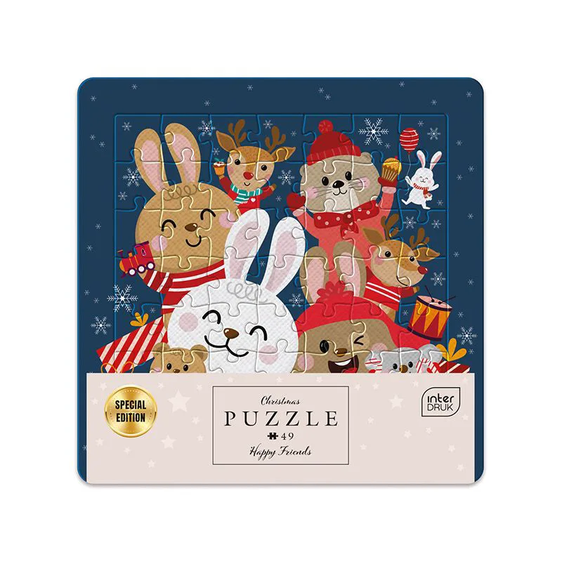 Παζλ Interdruk Xmas Frame - Happy Friends (49 τμχ.)