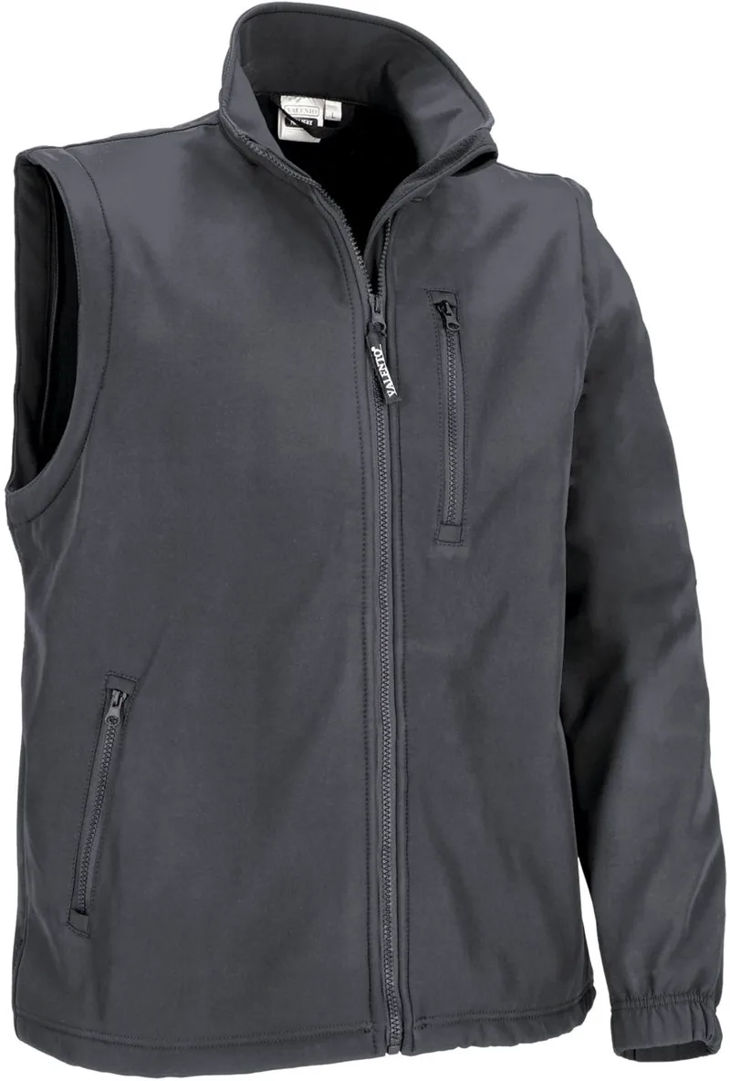 Μπουφάν Softshell με αποσπώμενα μανίκια HALIFAX Valento CQVAHALGR Charcoal Grey