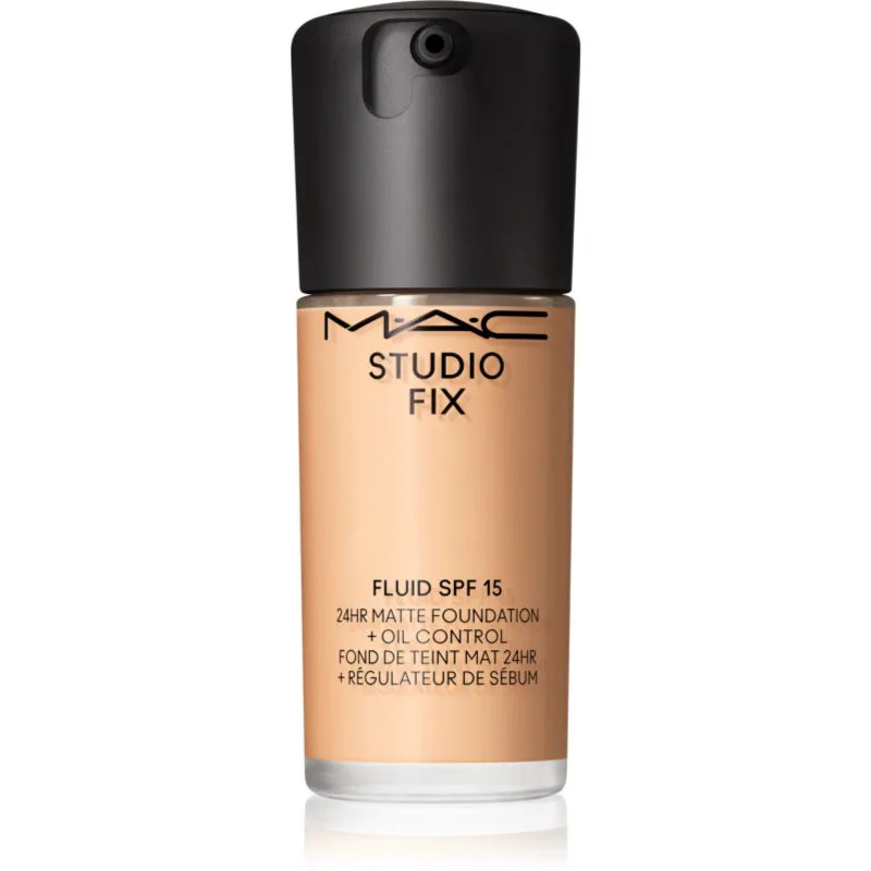 MAC Cosmetics Studio Fix Fluid SPF 15 24HR Matte Foundation + Oil Control ματ μεικ απ SPF 15 απόχρωση NC17 30 ml