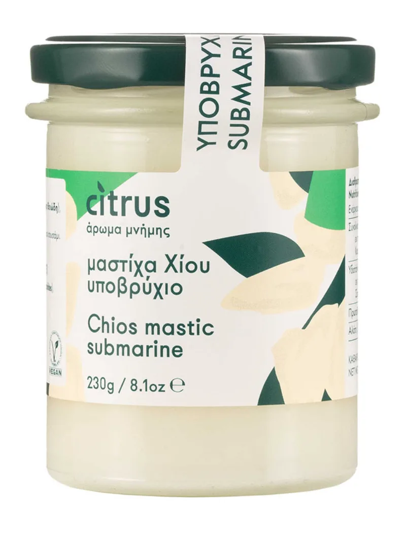 Παραδοσιακό υποβρύχιο μαστίχας Χίου "Citrus" 230g>