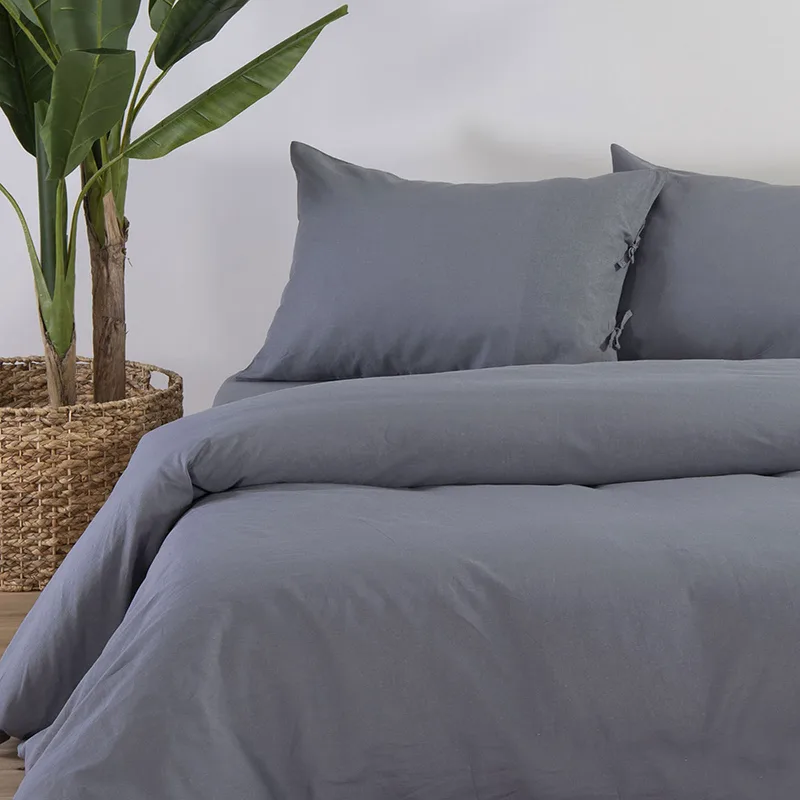 Σεντόνι Μεμονωμένο Μονό 170X270 Nef Nef Cotton-Linen Grey Χωρίς Λάστιχο (170x270)