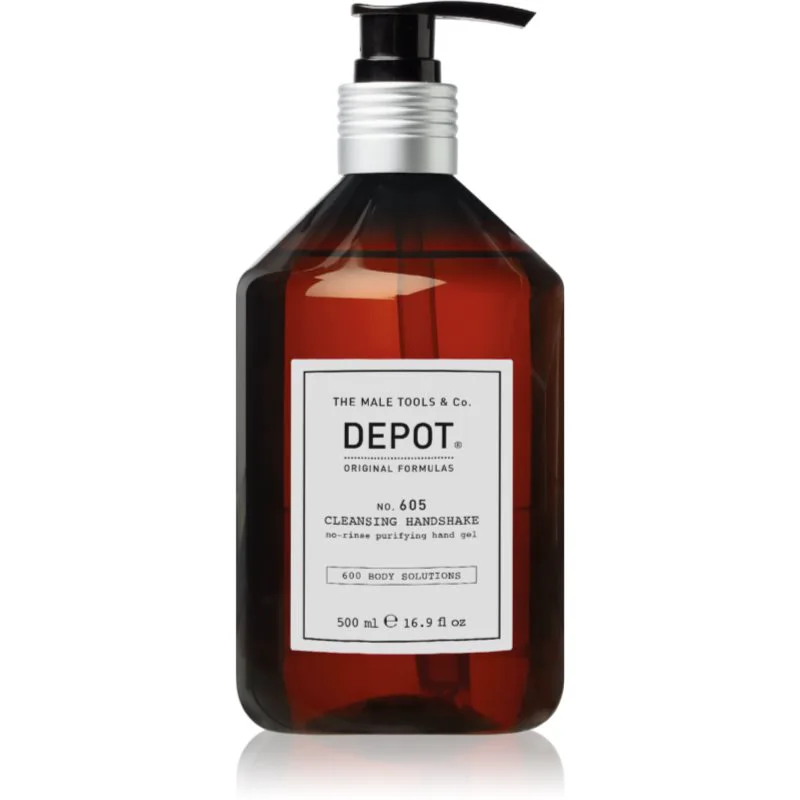 Depot 600 BODY SOLUTIONS NO. 605 CLEANSING HAND SHAKE τζελ καθαρισμού για τα χέρια 500 ml
