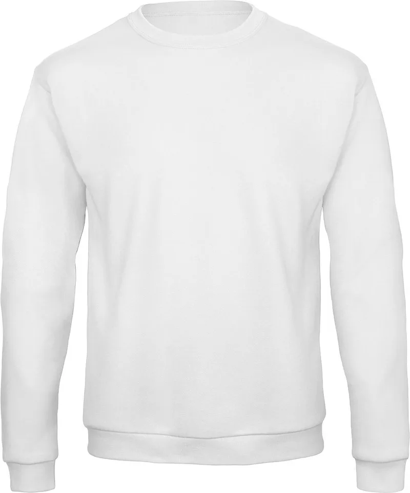 Unisex Φούτερ Crewneck- WUI23 B&C ID202 50/50 White