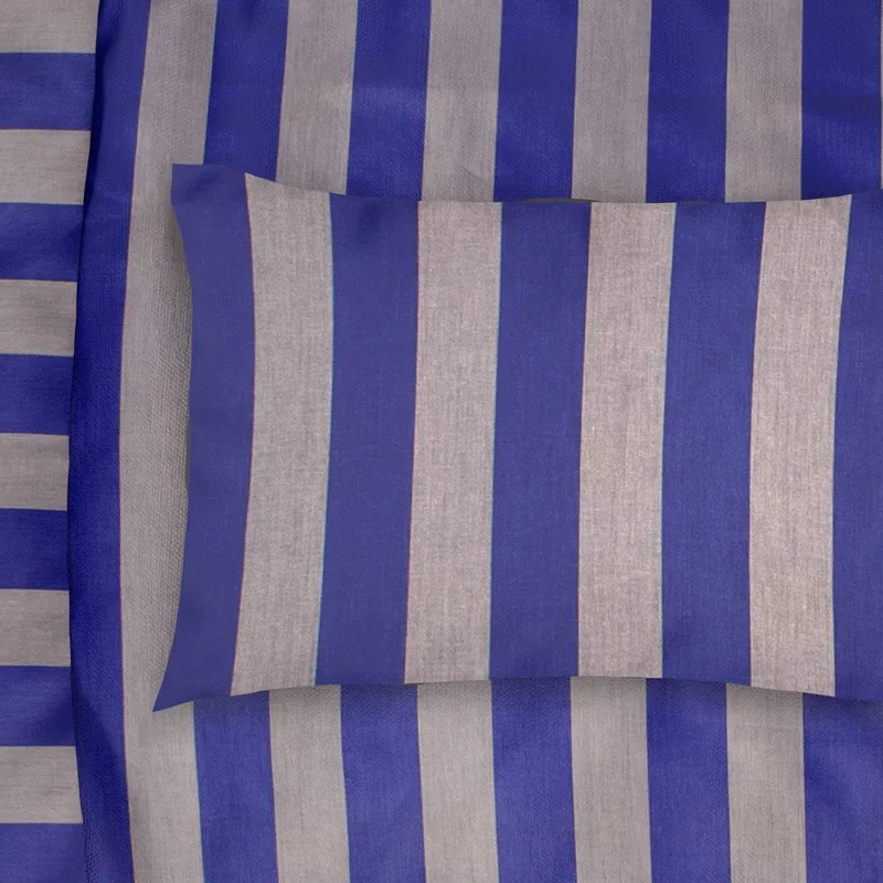Μαξιλαροθήκη Dimcol Stripe 157 Purple-Grey 50x70