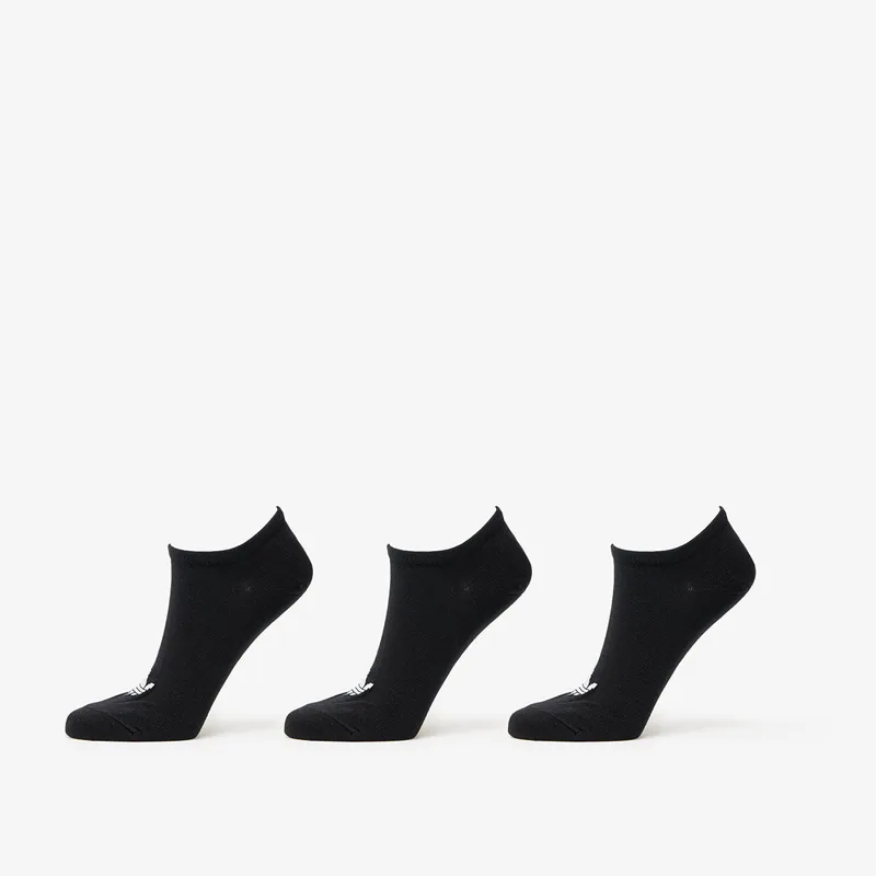 adidas Liner Socks 3-Pack Black/ Medium Grey Heather/ Black L