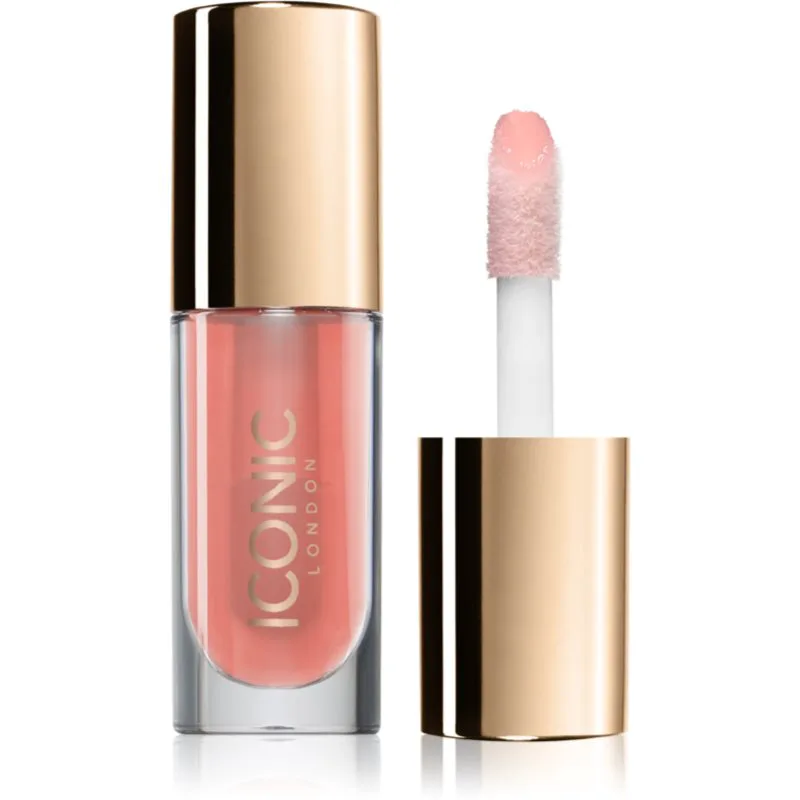 ICONIC London Lustre Lip Oil ενυδατικό λάδι για τα χείλη απόχρωση She's A Peach 6 ml