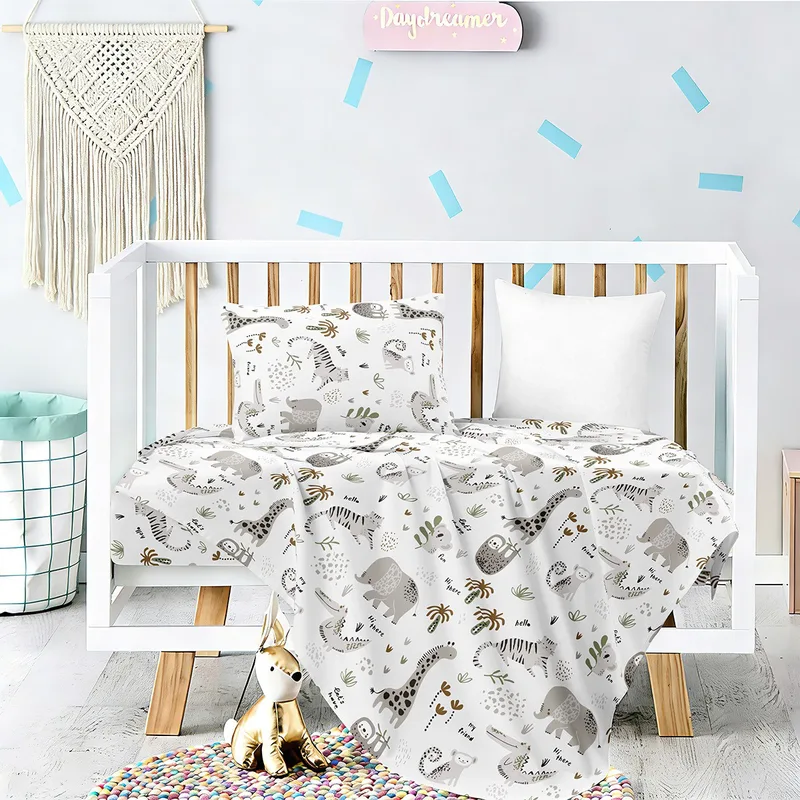 Σετ σεντονια κουνιασ jungle prime line baby (120x170)