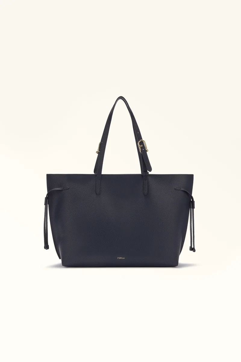 Furla γυναικεία δερμάτινη τσάντα ώμου "Ava Tote L" - WB02059-BX4329 Μπλε Σκούρο