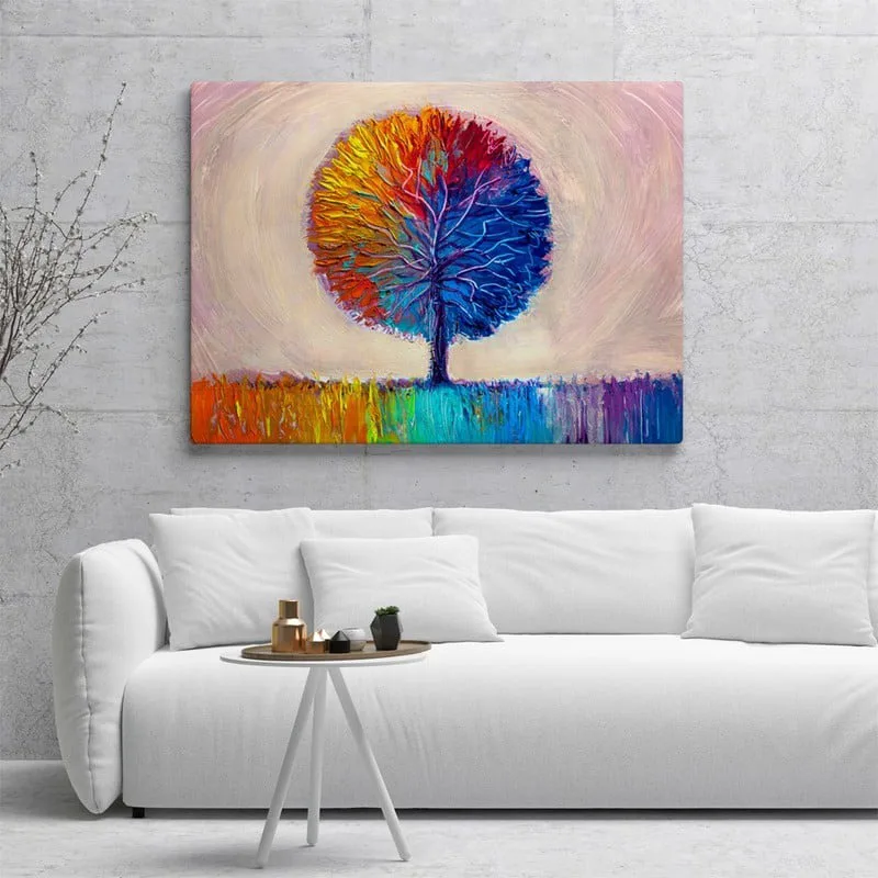 Πινακας σε καμβά ARTISTIC COLORFUL TREE