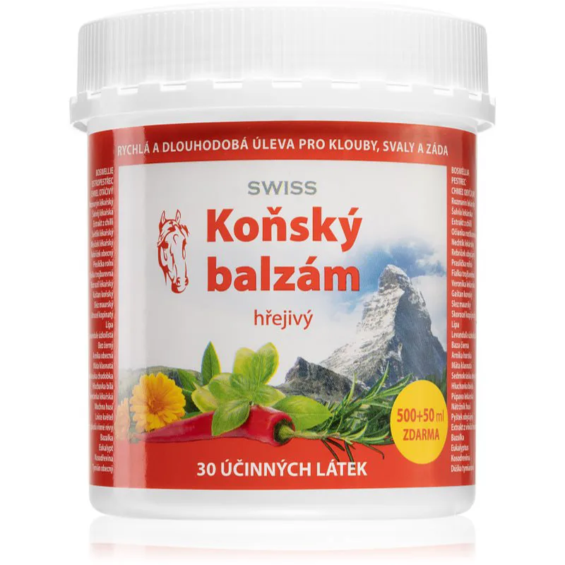 Swiss Horse balm Warm τζελ με θερμαντική δράση 550 μλ