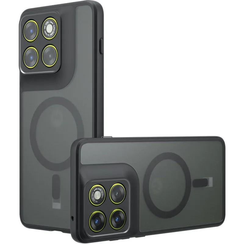 Θήκη Motorola Edge 70 Techsuit PureFrost Σκληρή Ημιδιάφανη με MagSafe - Frosted Black (5949419349506)