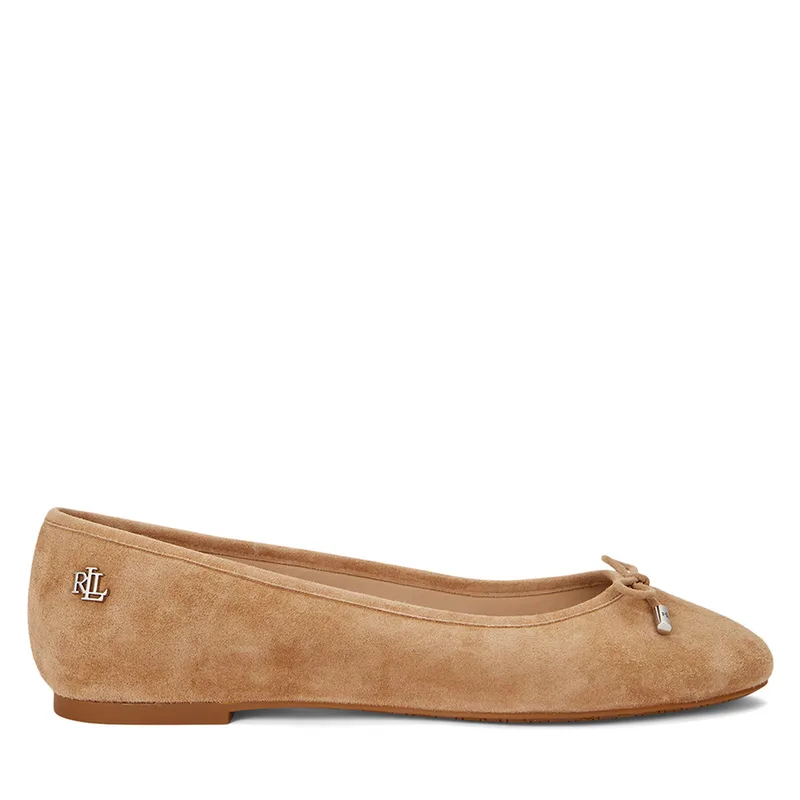 Μπαλαρίνες Lauren Ralph Lauren 802943066001 Καφέ