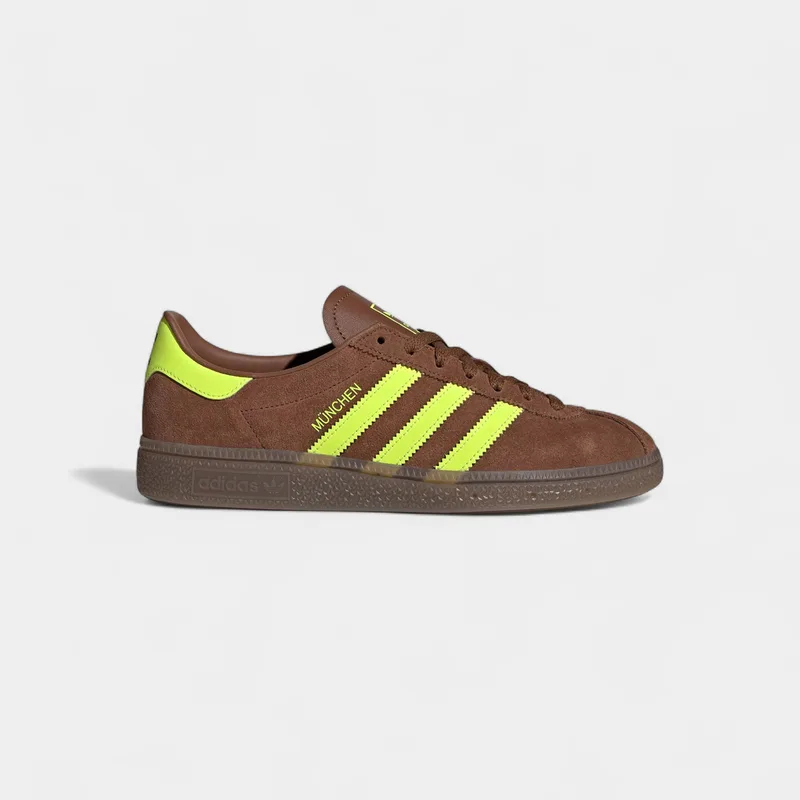 Xαμηλά Sneakers adidas Muenchen Preloved Brown Solar Yellow (Women's)