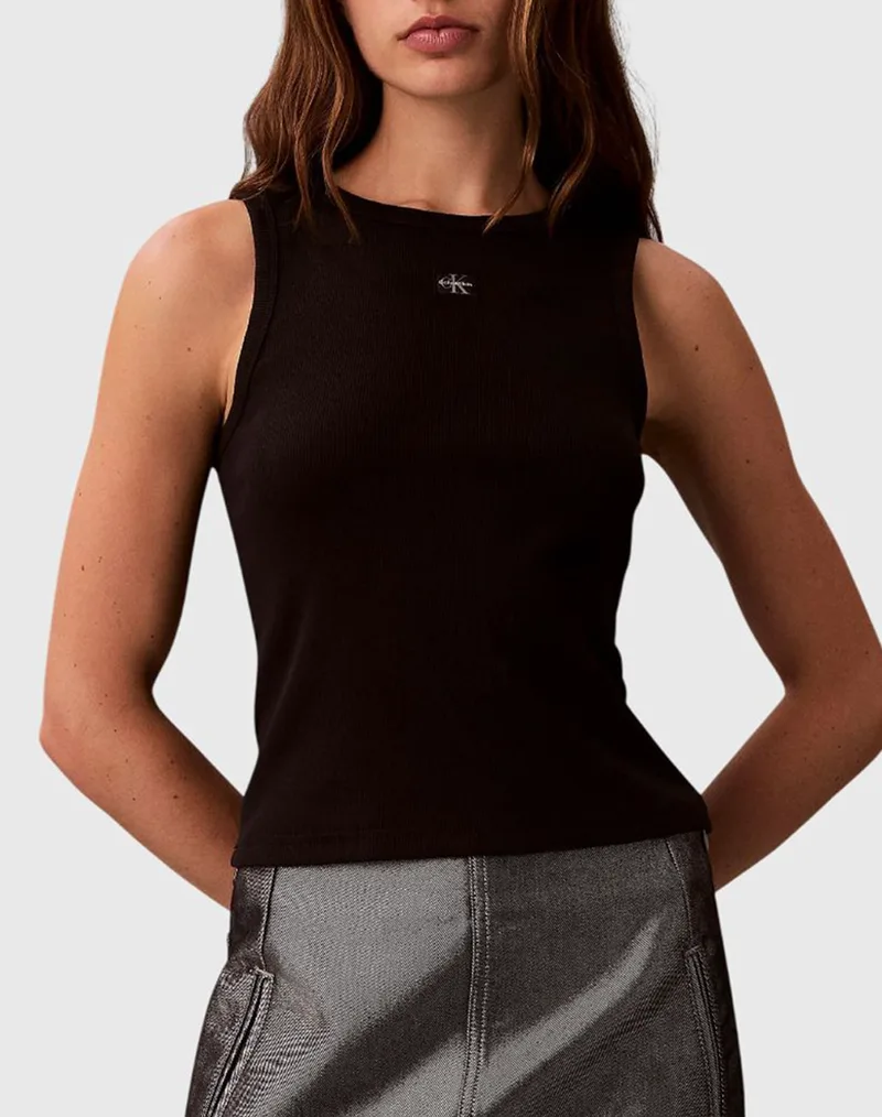CALVIN KLEIN JEANS A - WVN LBL 2X2 CTTN LV047C201G-UB1 Black