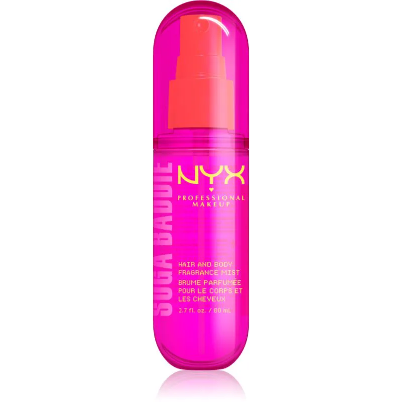 NYX Professional Makeup Fat Oil Body αρωματικό mist για μαλλιά και σώμα με άρωμα Suga Baddie 80 ml