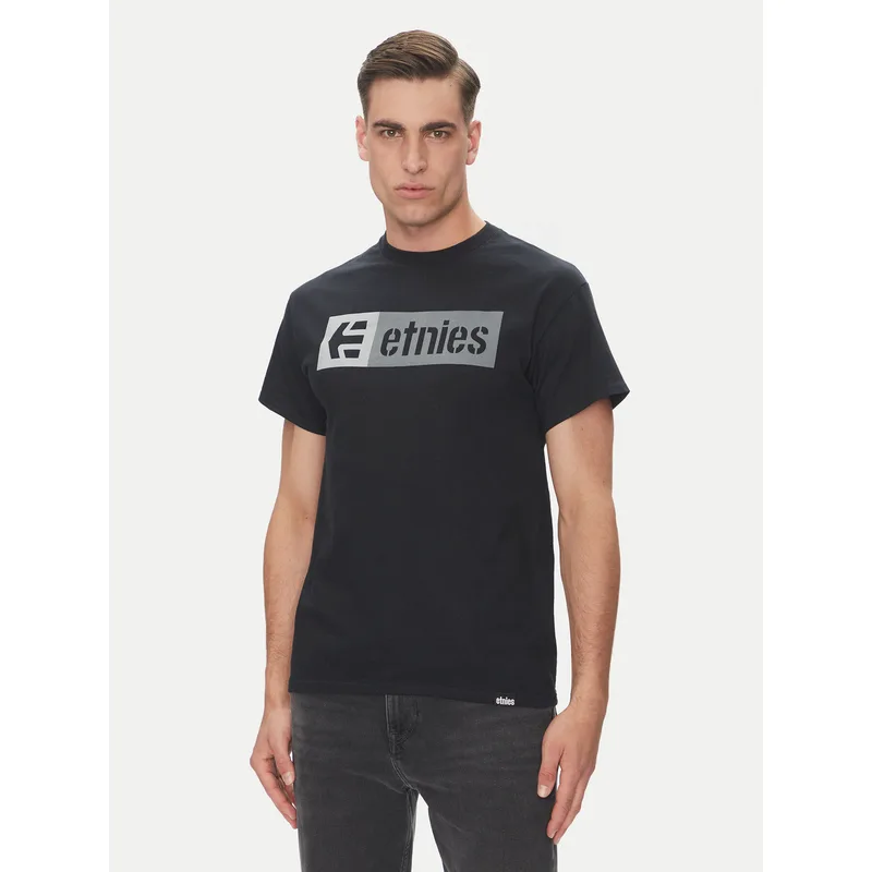 Etnies T-Shirt New Box 4130002282 Μαύρο Regular Fit