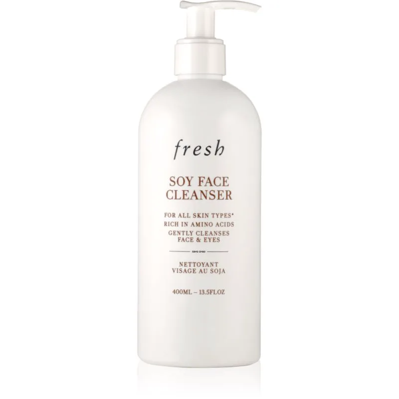 fresh Soy Face Cleanser Απαλό ζελ ντεμακιγιάζ και καθαρισμού 400 ml