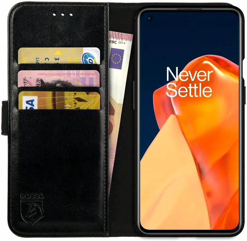 Κόκκινο Element PU Θήκη Πορτοφόλι OnePlus 9 - Black (8719246296659)