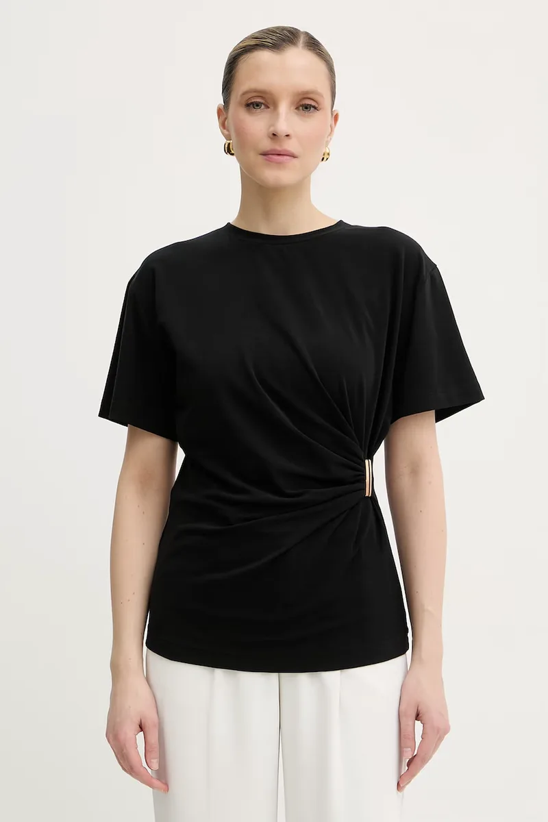 Pinko Τοπ T-shirt γυναικείο βαμβακερό με ελαστάν
