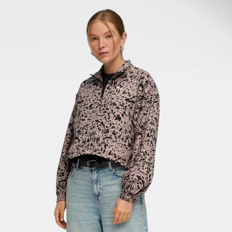 Puma Essentials Graphic Animal Relaxed Half-Zip Γυναικεία Ζακέτα (9000262763_49440)