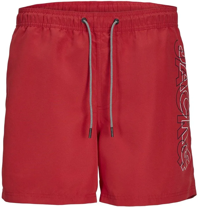 ΜΑΓΙΟ ΒΕΡΜΟΥΔΑ JACK - JONES 12253748 JPSTFIJI ΚΟΚΚΙΝΟ (152 CM)-(12 ΕΤΩΝ)