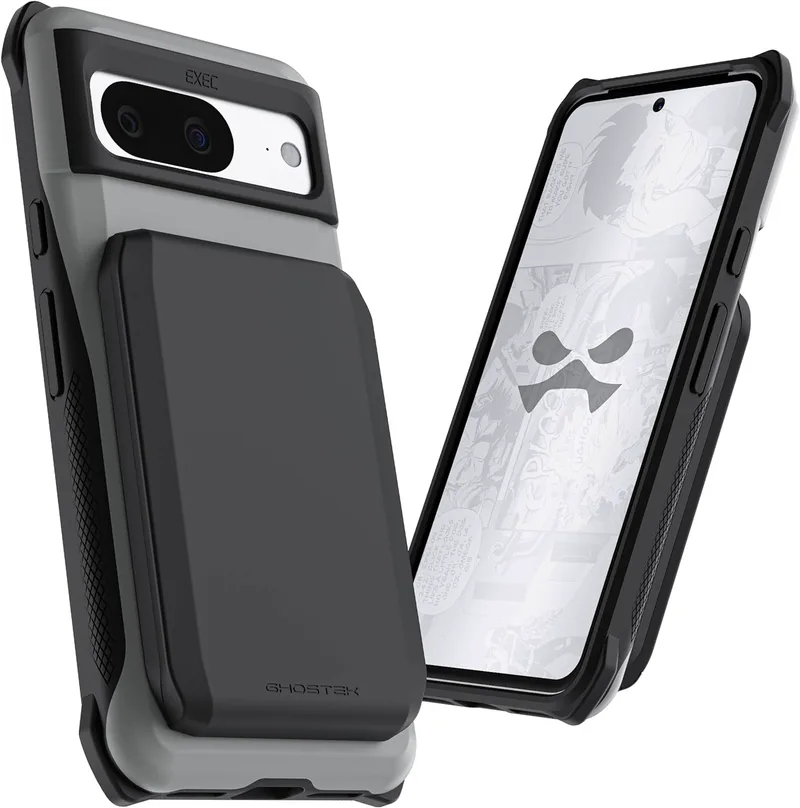 Ghostek Exec 6 - Ανθεκτική MagSafe Θήκη - Πορτοφόλι Google Pixel 8 - Grey (GHOCAS3625)