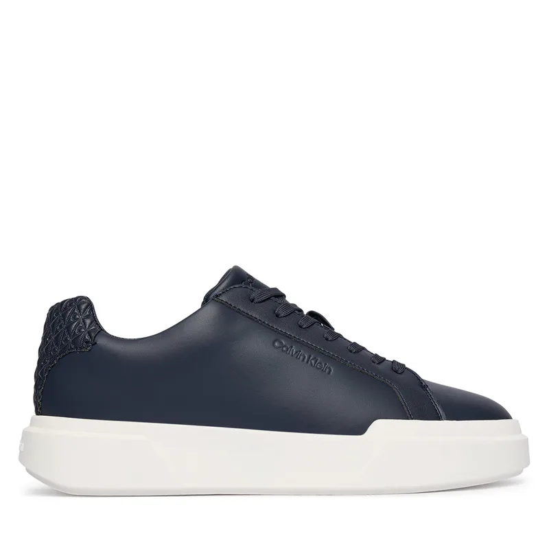 Αθλητικά Calvin Klein Chunky Cupsole Laceup Lth Bt Aop HM0HM02070 Σκούρο μπλε