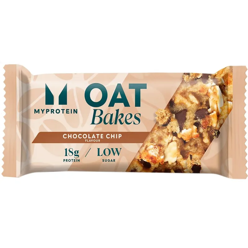 My Protein Oat Bakes Flapjack Θρεπτικό Σνακ Βρώμης Πλούσιο σε Πρωτεΐνη με Γεύση Σοκολάτα & Κομμάτια Σοκολάτας για Χρήση Οποιαδήποτε Στιγμή της Μέρας 75g 1 Τεμάχιο - Chocolate Chip
