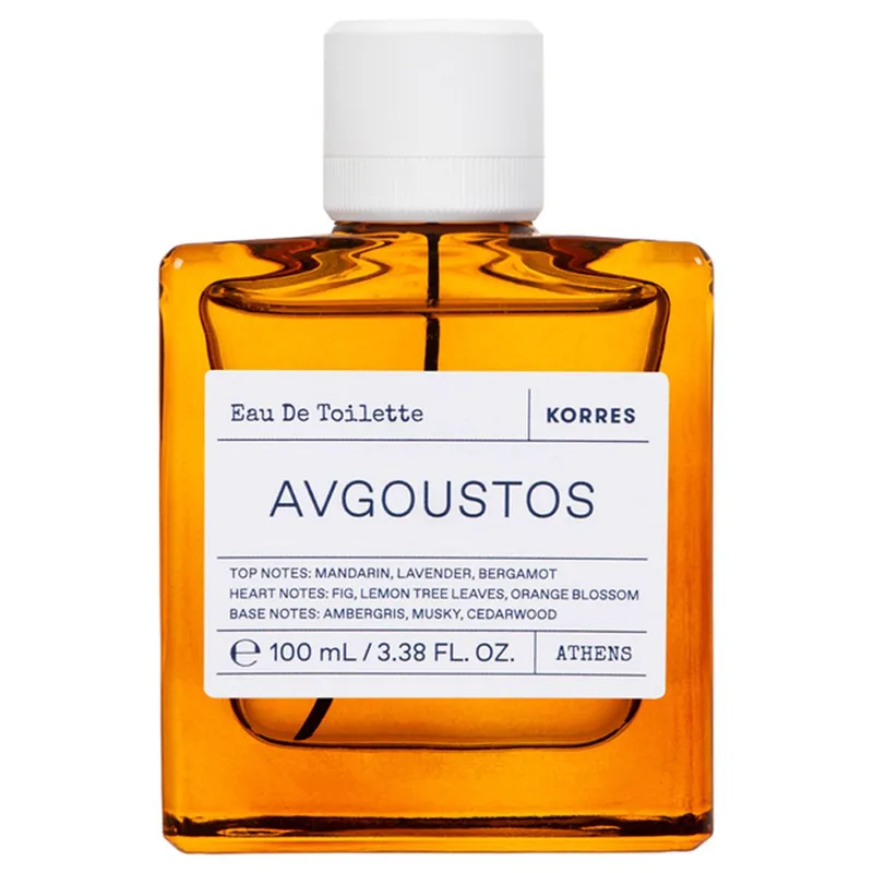 Korres Eau De Toilette Avgoustos Γυναικείο Άρωμα με Νότες Μανταρινιού, Λεβάντας & Περγαμόντου 100ml