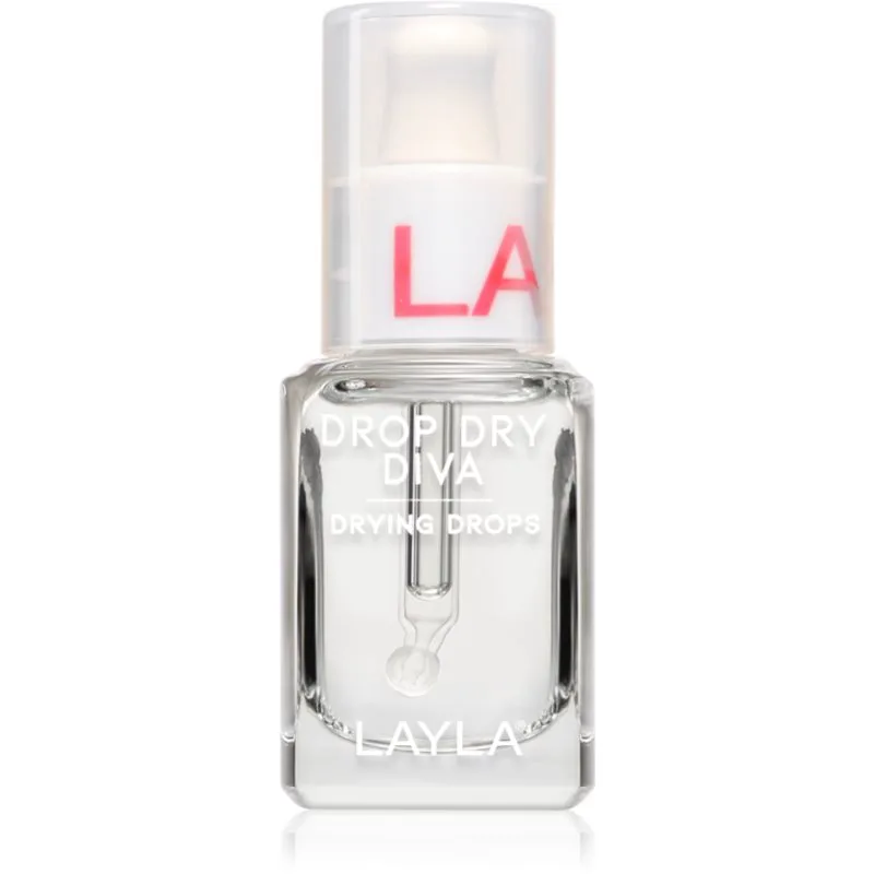 Layla Cosmetics Drop dry Diva βερνίκι νυχιών με γρήγορο στέγνωμα 10 ml