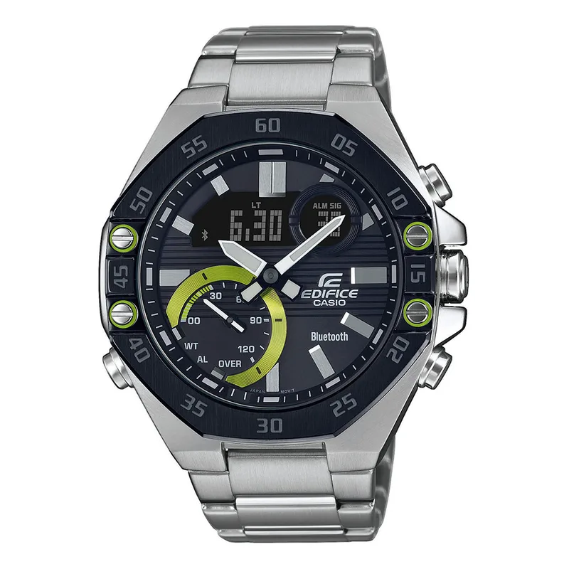 CASIO Edifice Bluetooth Silver Stainless Steel Bracelet ECB-10DB-1AEF