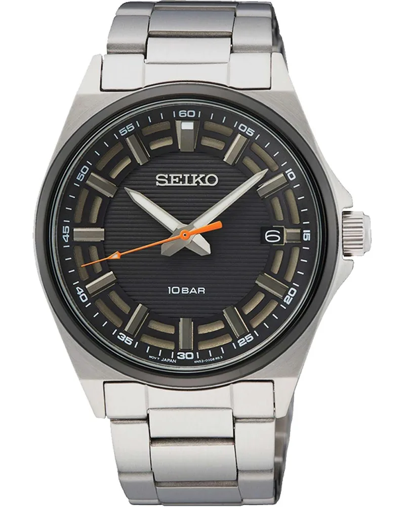 SEIKO Conceptual Racing Sports - SUR507P1, Silver case with Stainless Steel Bracelet