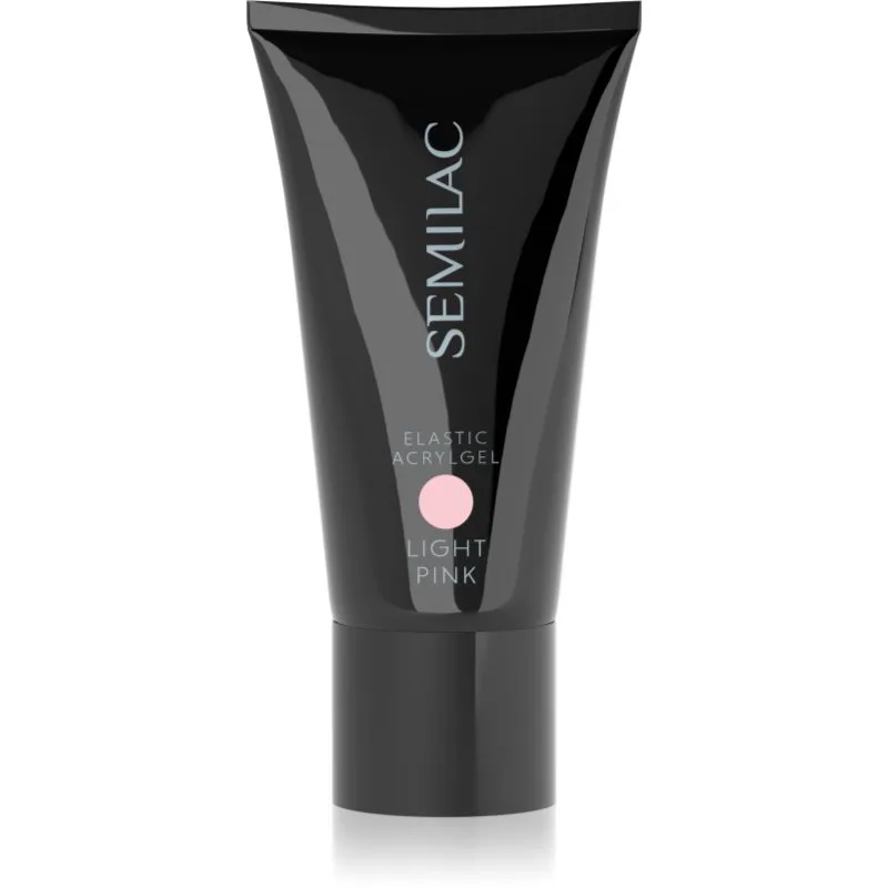 Semilac Acrylgel Elastic White Cream ακρυλικό τζελ Για τα νύχια απόχρωση Light Ροζ 30 γρ