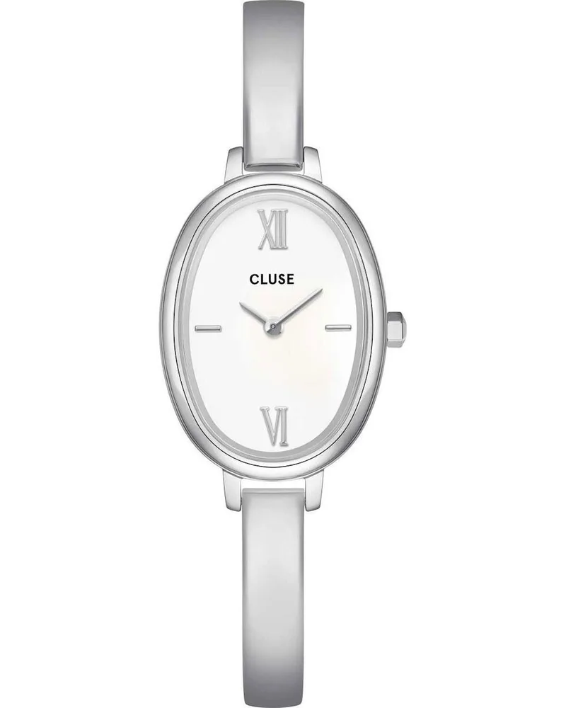 CLUSE L'Ovale - CW16102, Silver case with Stainless Steel Bracelet
