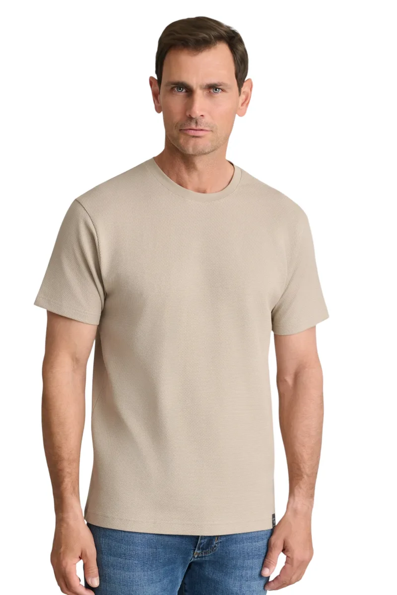 Navy & Green Ανδρική Μπλούζα 24EY.022/R.1 BEIGE Μπεζ