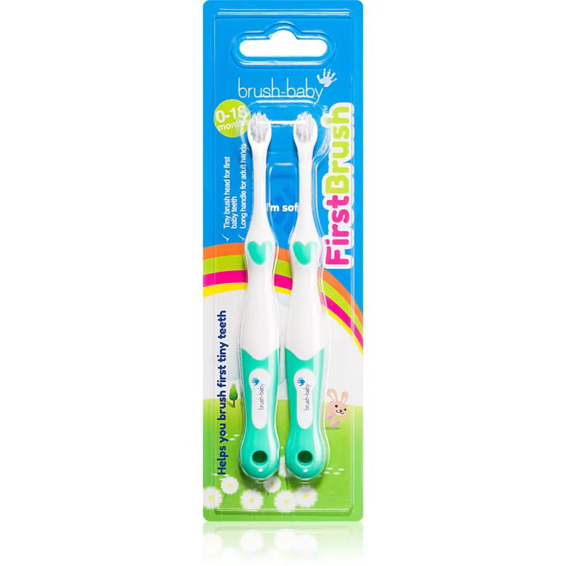 Brush Baby FirstBrush οδοντόβουρτσες για παιδιά 2 τμχ