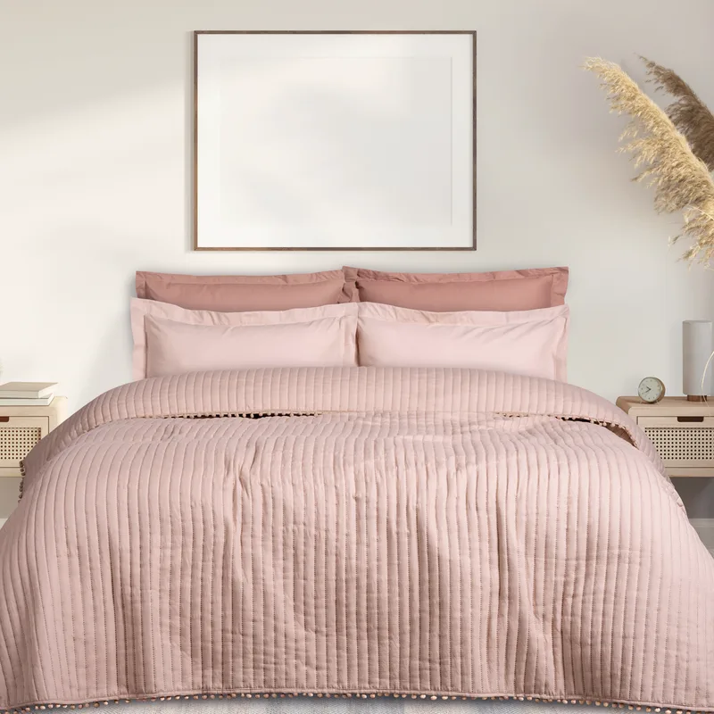 Κουβερλί Microfiber Υπέρδιπλο 220x240εκ. Happy 9626 Σομόν Das Home (Ύφασμα: Microfiber, Χρώμα: Σομόν, Μέγεθος: Υπέρδιπλα) - Das Home - 402080209626