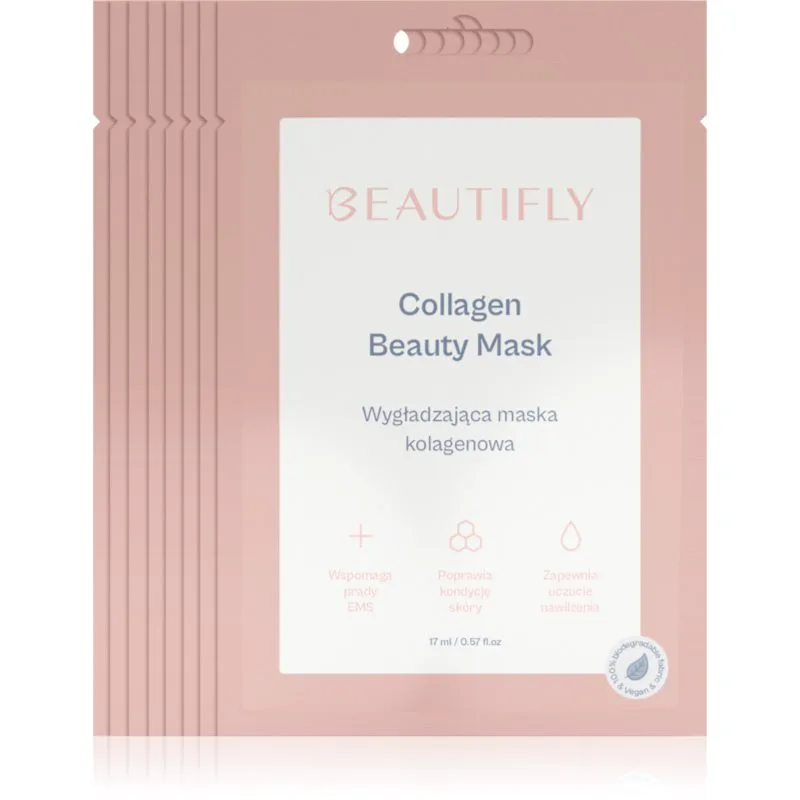 Beautifly Collagen Beauty Mask μάσκα κολλαγόνου 8 τμχ