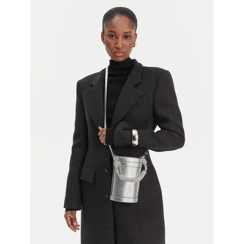 Τσάντα PINKO Mini Bucket Manico 25-26 PLTT 105910 Ασημί